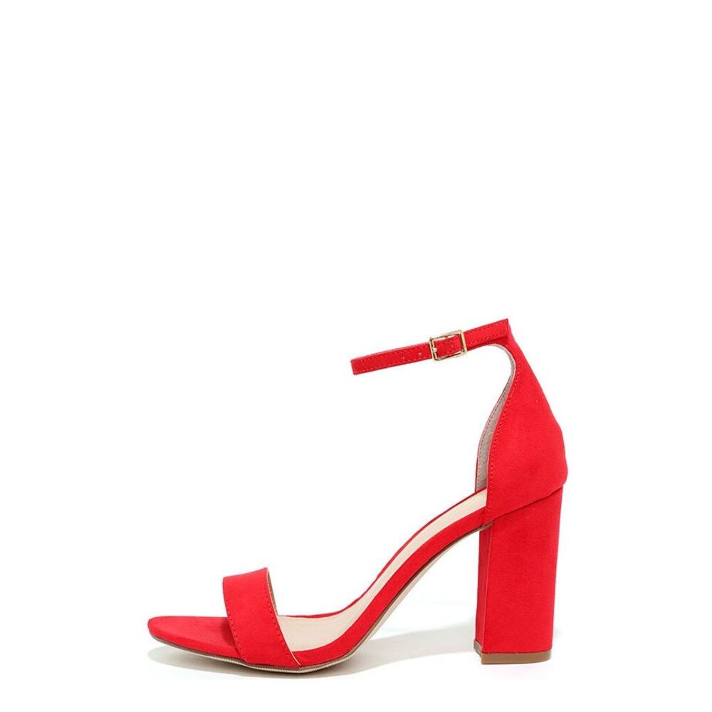 MADDEN GIRL Beella Heeled Sandal Red Size 8.5